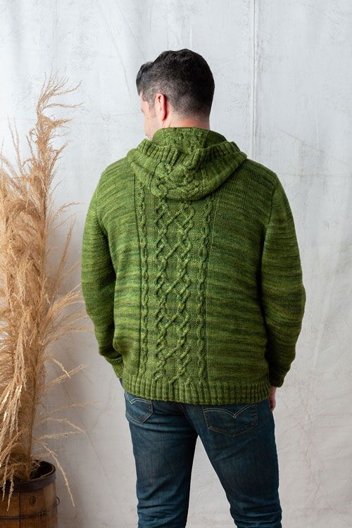 Brilliant Cables Hooded Sweater Knitting Pattern Download